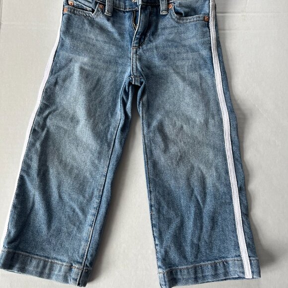 Girl - 3T - DL1961 Denim Jeans with White Stripe - Picture 2 of 5